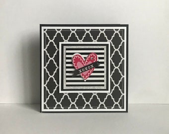 Valentine Love Anniversary Handmade Card