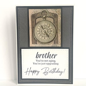 Carte d'anniversaire faite main de frère