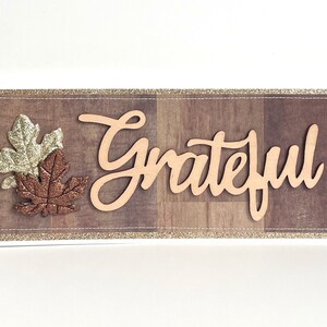 Grateful Autumn Handmade Card image 10