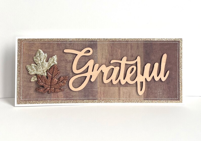 Grateful Autumn Handmade Card image 10