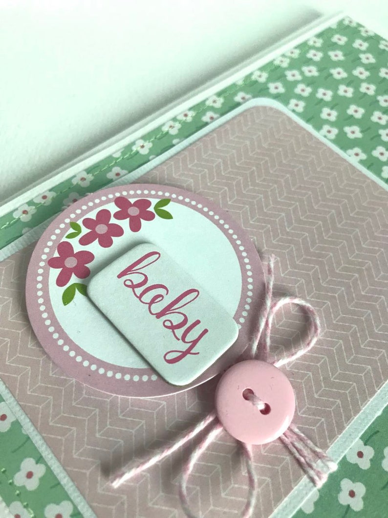 New Baby Girl Handmade Card