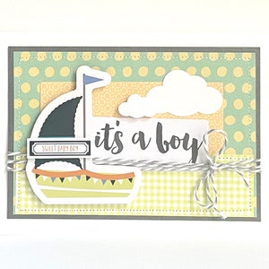 New Baby Boy Handmade Card image 2