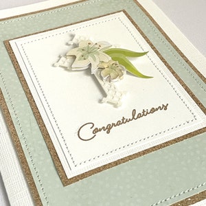 Congratulations Christening Confirmation Religious Handmade Card zdjęcie 6