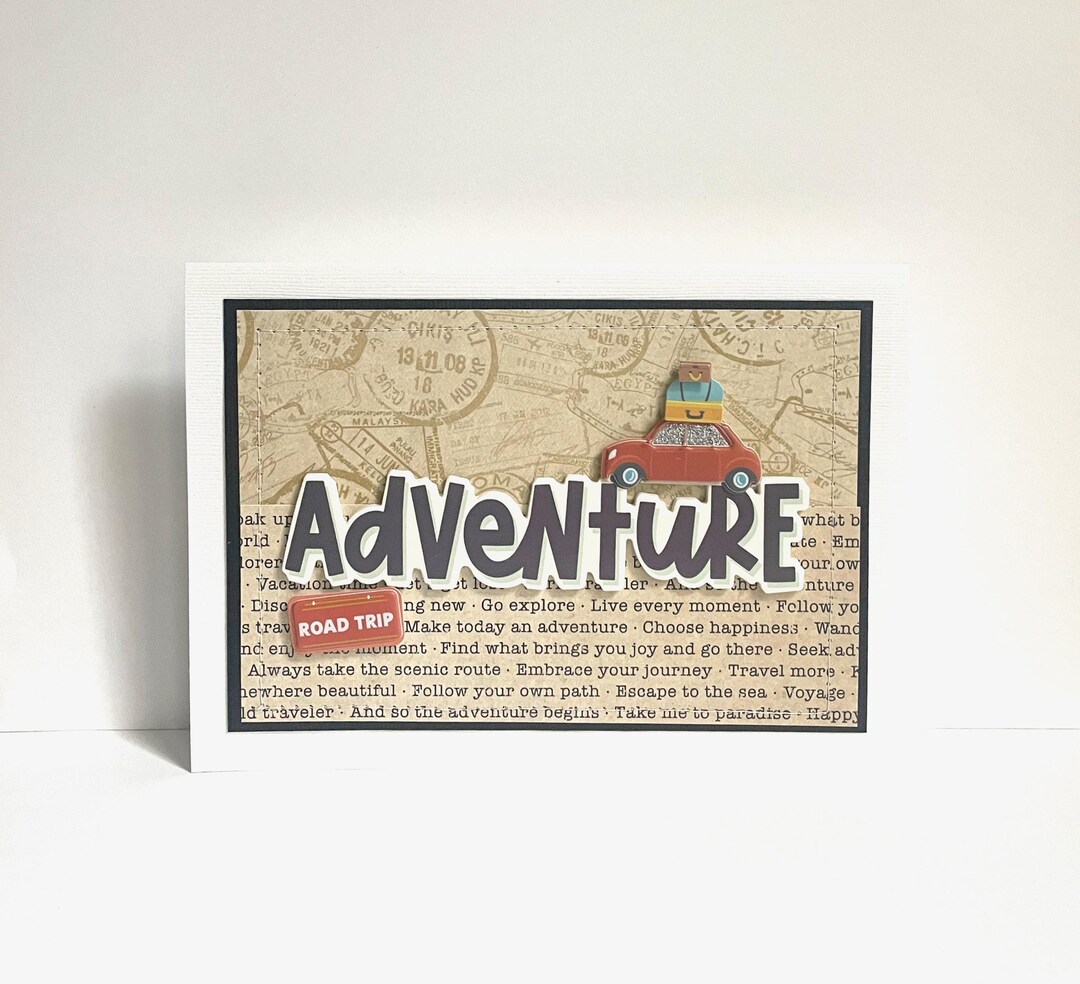 Adventure Travel Handmade Card - Etsy