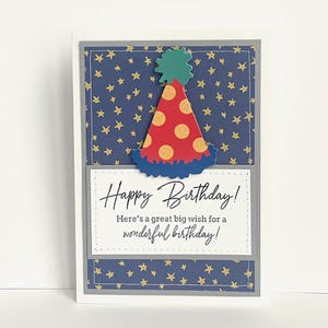 Carte d'anniversaire faite main