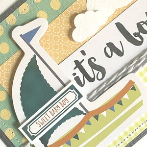 New Baby Boy Handmade Card image 8