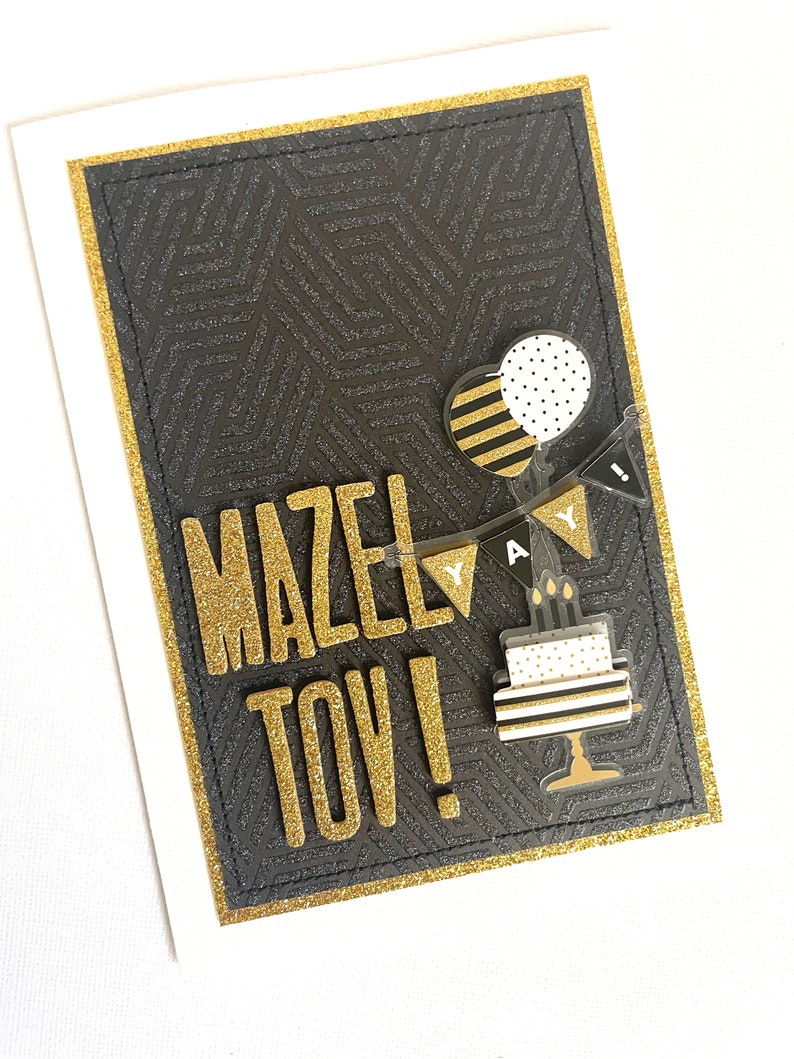 Mazel Tov Bar Mitzvah Handmade Card image 10