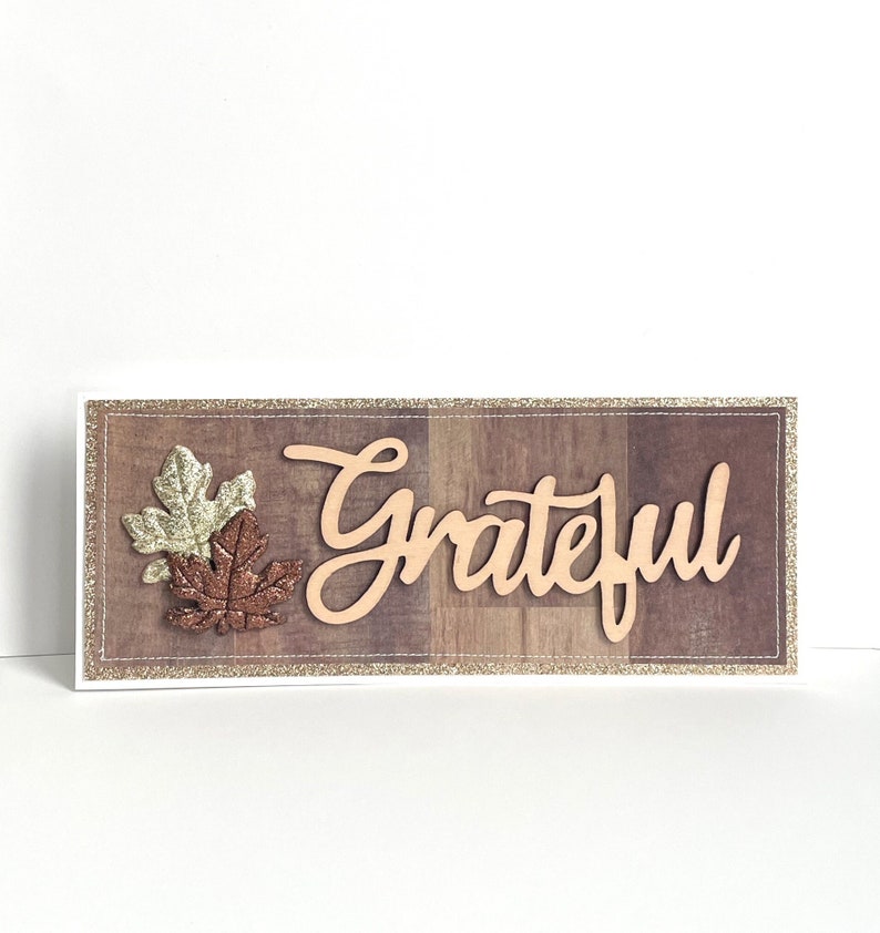 Grateful Autumn Handmade Card image 1