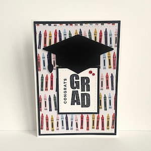 Carte faite main de remise des diplômes