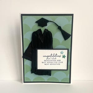 Carte faite main de remise des diplômes