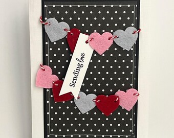 Sending Love Handmade Card