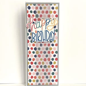 Carte d'anniversaire faite main