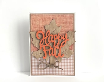 Happy Fall Handgemachte Karte