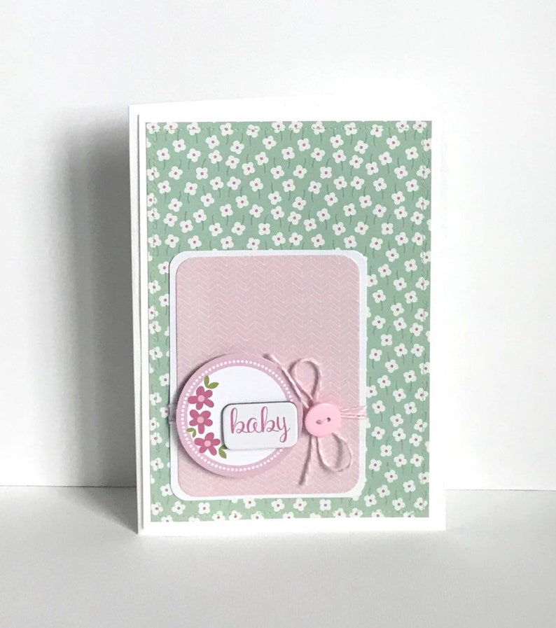 New Baby Girl Handmade Card