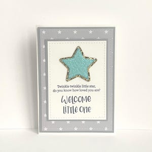 Carte faite main pour bébé