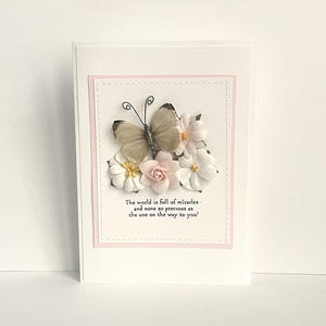 Carte faite main pour baby shower