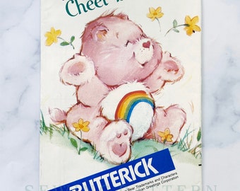 Patrón de costura sin cortar para el oso de peluche de los Osos Cariñositos (años 80). Patrón de costura vintage de los años 80.