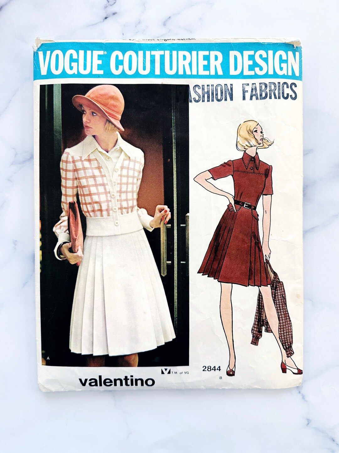 1970s Sewing Pattern Vogue Couturier A-line Design Dress - Bust 34