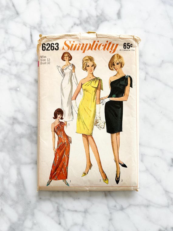 simplicity one shoulder dress pattern Simplicity 8638 Misses' Easy to Sew Knit Dresses