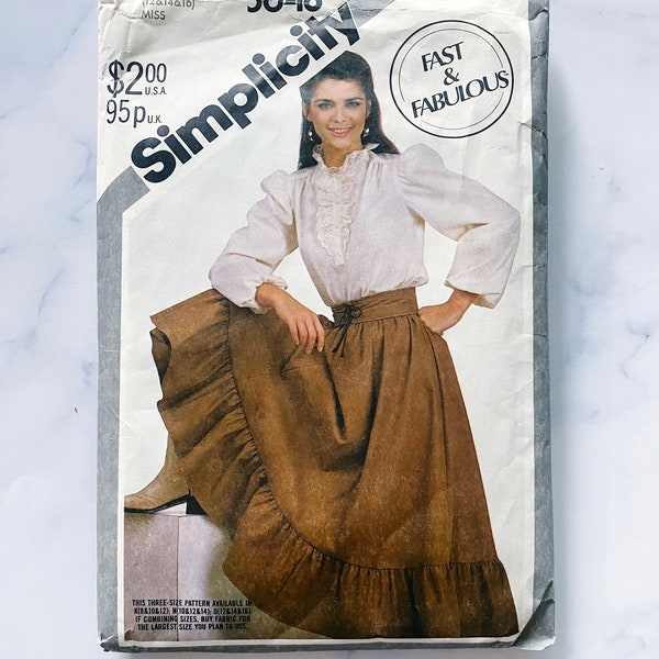 Prairie Skirt Pattern Etsy