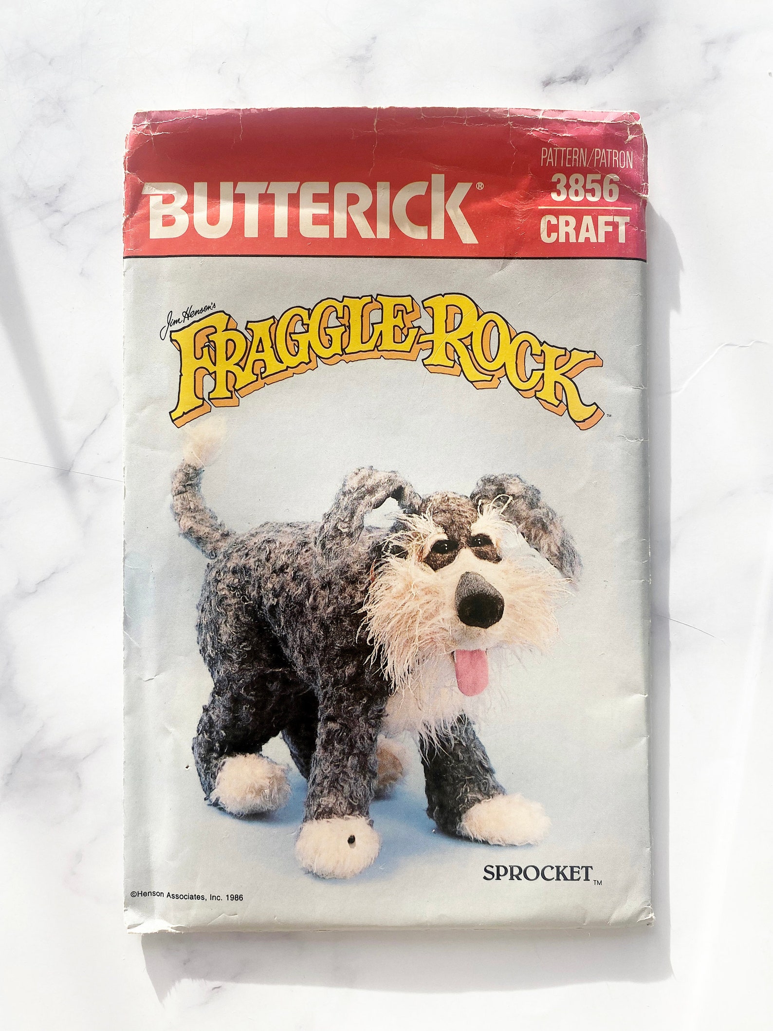 80s Butterick 3856. Fraggle Rock Sprocket the Dog Jim Henson Etsy
