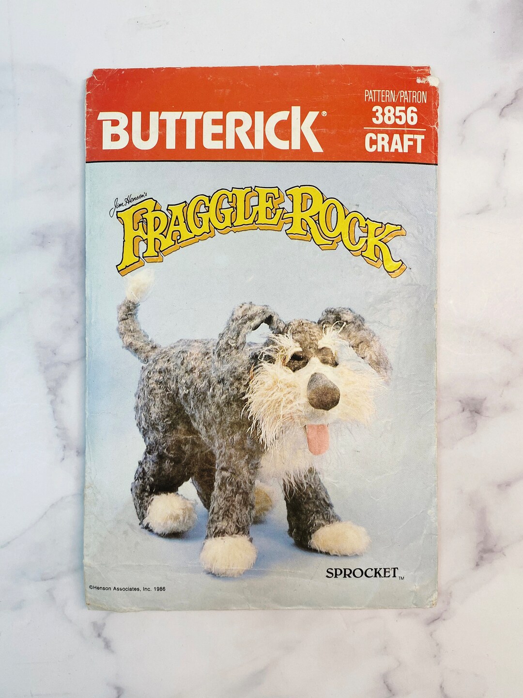 80s Butterick 3856. Fraggle Rock Sprocket the Dog Jim Henson Etsy