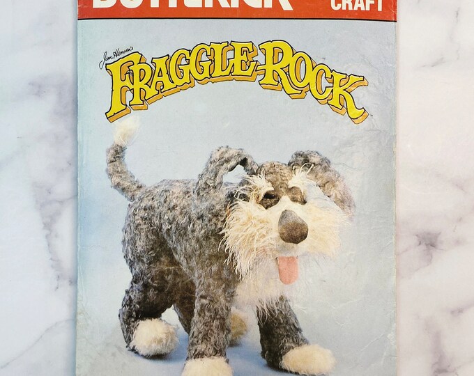 80s Butterick 3856. Fraggle Rock Sprocket the Dog, Jim Henson Muppet