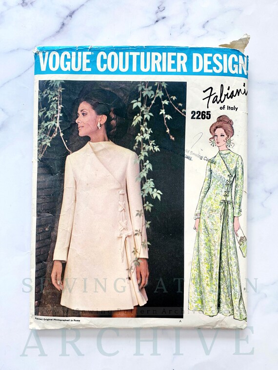 60s 70s Vogue Couturier Design 2265. 34 Bust. Fabiani Diagonal Wrap Front A Line Long Sleeve Mod Retro Dress 1960s Vintage Sewing Pattern - Etsy 60s 70s Vogue Couturier Design 2265. 34 Bust. Fabiani Diagonal Wrap Front A Line Long Sleeve Mod Retro Dress 1960s Vintage Sewing Pattern - Etsy