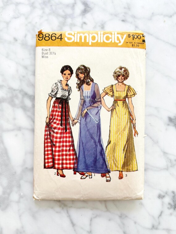 simplicity vintage dress patterns 8592 Misses' and Women's 1967 Vintage Simplicity 7088 Muumuu
