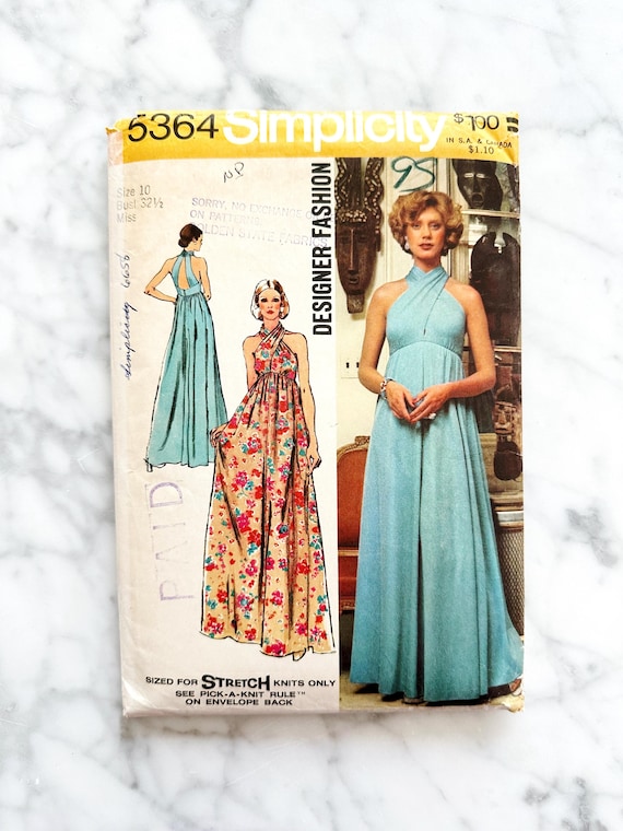 green emerald velvet dress 1970s DENISE ARE THERE! Printed Maxi Dress