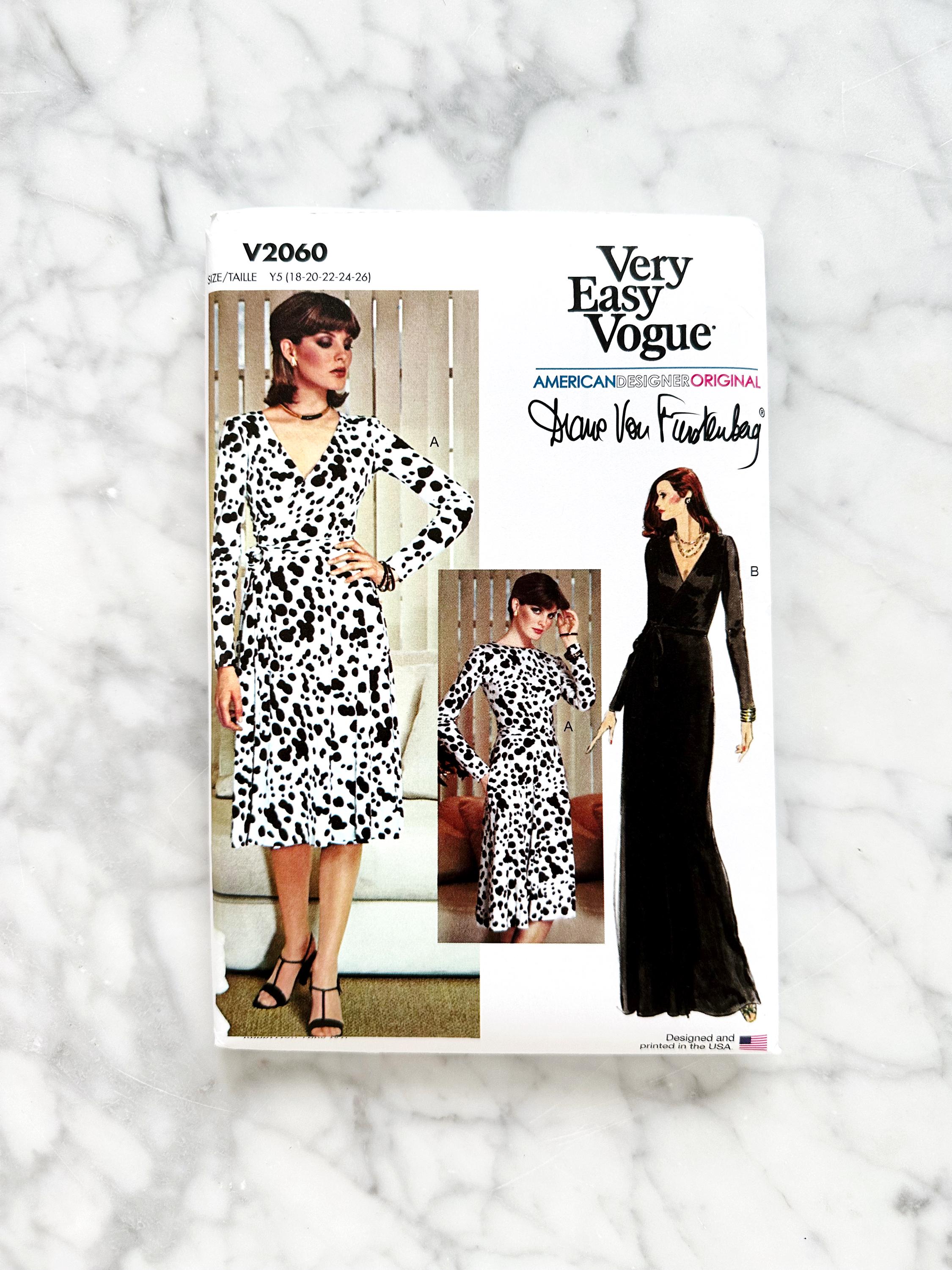 70s Vogue 2060 Reissue. 8-16, 18-26. Vogue 1548. Diane Von