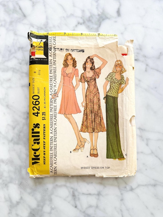 mccall's boho dress patterns Boho Button Front Midriff Dress Pattern