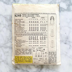 1970's McCall's Maxi or Midi Prairie Dress Pattern - Bust 30.5-31.5