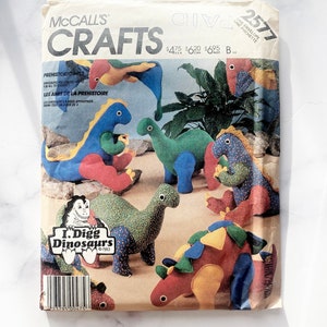 80s Mccalls 2577. I Digg Dinosaurs Sewing Pattern Uncut Ff 80s Mccalls 2577. I Digg Dinosaurs Sewing Pattern Uncut Ff