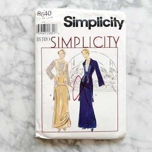 90s Simplicity 8640. 6-10 ff. Titanic Rose's Flying Dress 1900s Edwardian retro reissue. Costume vintage Sewing Pattern