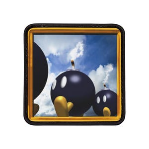Super Mario 64 Bob-omb Battlefield Iron-On Patch