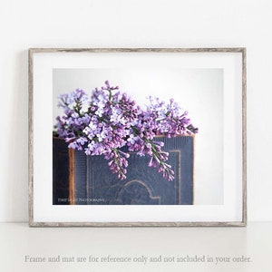 Lilac Flowers Photograph, Lilacs Photo, Floral Wall Art, Lilacs Print, Country Home Decor, Purple Bontanical Print, French Country Decor