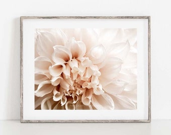 Dahlia Print, Pink Flower Photograph, Dahlia Photography, Flower Photography, Cottagecore Wall Art, Cottage Decor