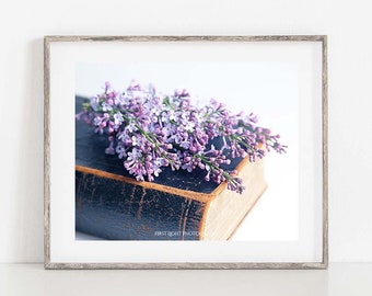 Lilacs Photo, Lilac Flowers Photograph,Lilacs Print,  Floral Wall Art, Country Home Decor, Purple Bontanical Print, French Country Decor