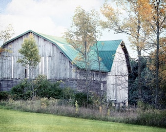 Barn Photo, Old Barn Photography, Rustic Farmhouse Decor, Country Barn Photography, Farmhouse Wall Decor, Autumn Barn, Rustic Barn Photo