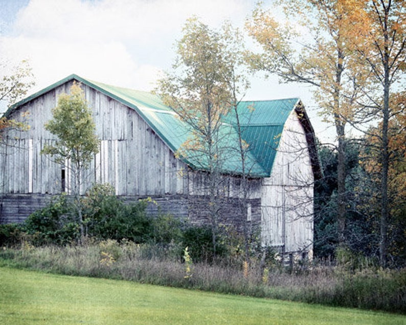 Barn Photo, Old Barn Photography, Rustic Farmhouse Decor, Country Barn Photography, Farmhouse Wall Decor, Autumn Barn, Rustic Barn Photo image 1