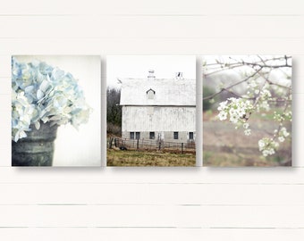 Country Decor, Barn Art, Farmhouse Decor, Rustic Home Decor, Country Print Set of 3, Country Landscape Prints, Farm Art, Country Wall Decor