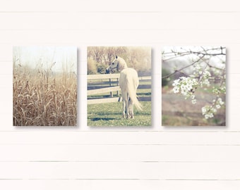 Rustic Country Landscape Prints, Country Decor, Farmhouse Decor, Rustic Home Decor, Set of 3 Rustic Prints, Farmhouse Canvas Art