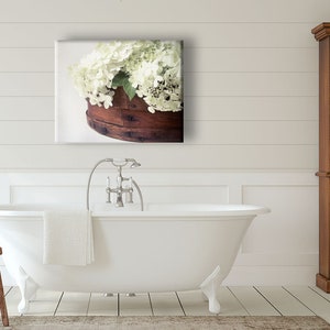 Hydrangea Photo, Farmhouse Decor, Hydrangea Print,Country Wall Decor, White Flowers, French Country Decor, Photo of Hydrangeas, Floral Art image 3