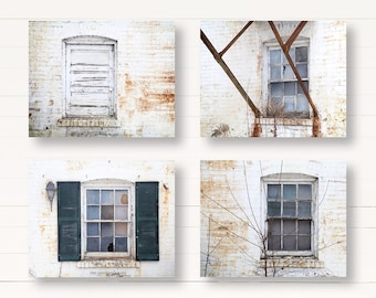 Window Photographs, Rustic Architecture Wall Art, Abandoned Building Prints, Rustic Farmhouse Wall Decor, Haeger Photos, Large Canvas Art