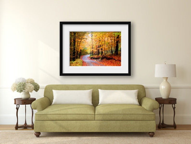 Fall Foliage Autumn Print Fall Landscape Photo Autumn Leaves Photo Autumn Landscape Photo Fall Decor Autumn Home Decor
