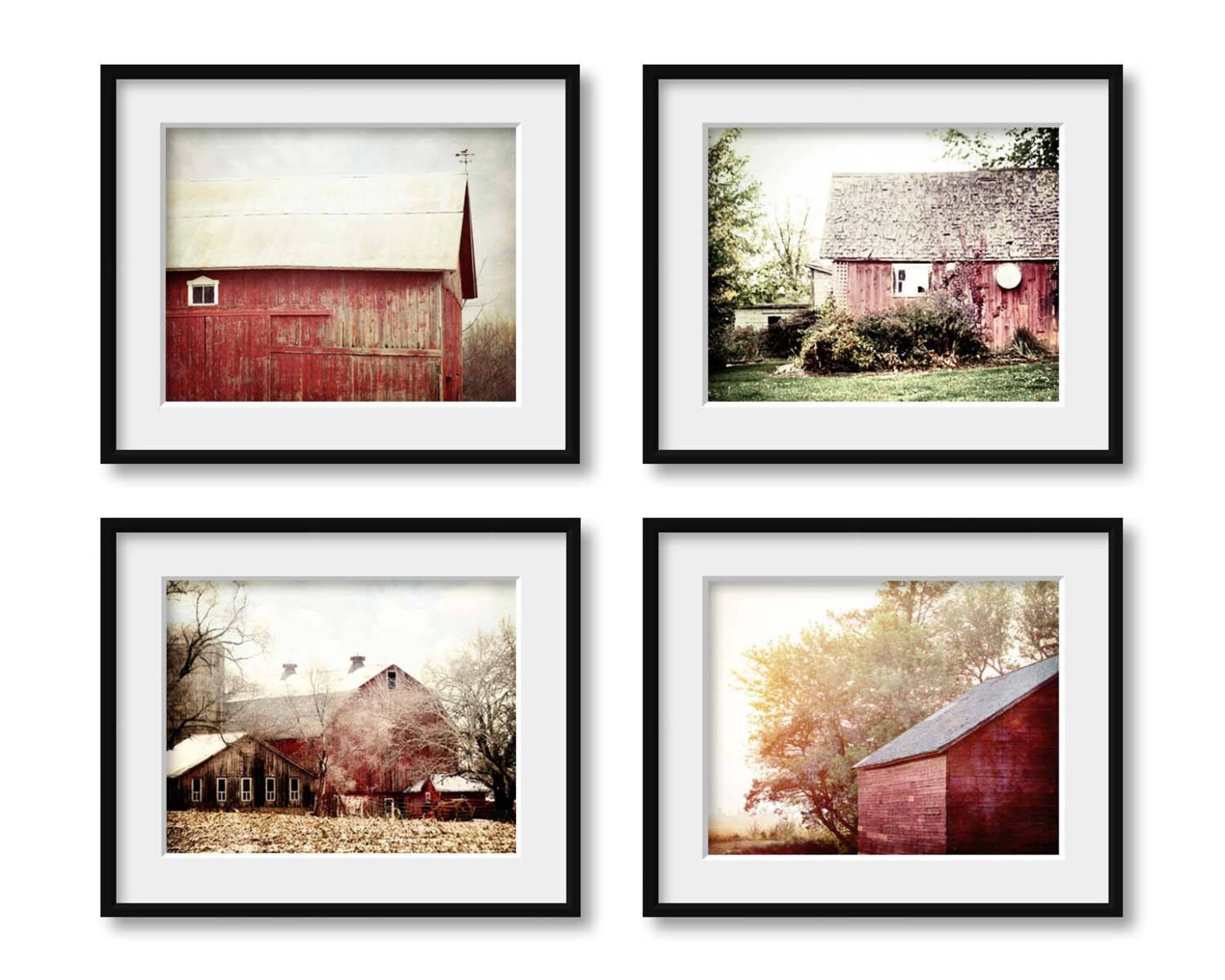 Barn Print Red Barn Photos Farmhouse Wall Decor Red Barn Etsy