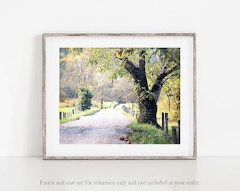 Cades Cove Photo, Landscape Photography, Country Home Decor, Smoky Mountains Photo, Country Landscape Photo, Canvas Art