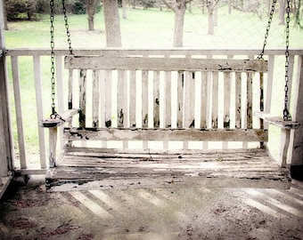 Porch Swing Photograph, County Home Decor