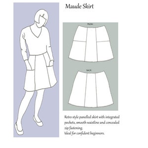 Maude Skirt Pattern by Lazy Seamstress image 1
